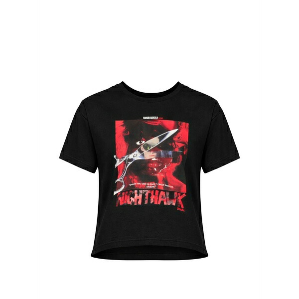 マルタンマルジェラ メンズ ティーシャツ トップス Nighthawk-print t-shirt Black