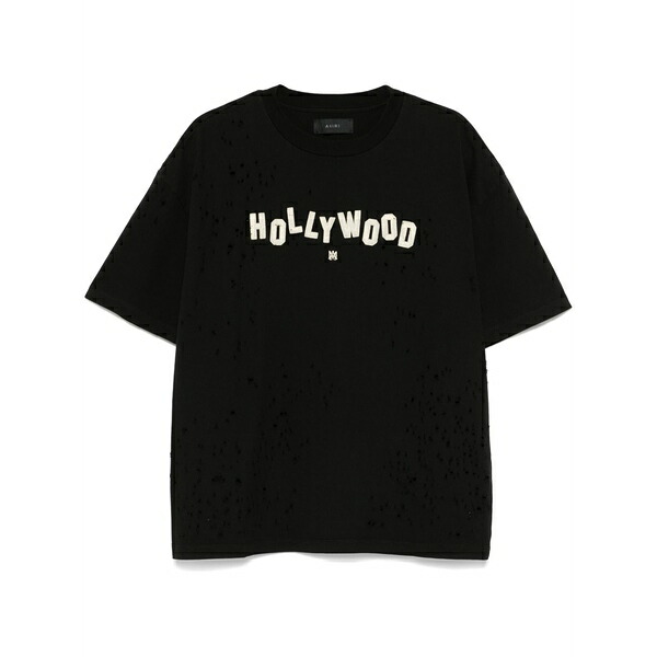 アミリ メンズ ティーシャツ トップス Hollywood t-shirt Black