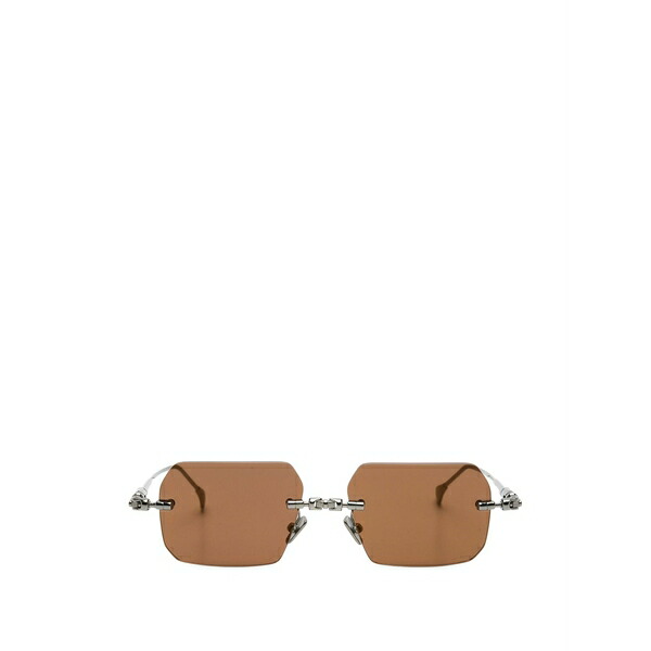 クボラウム メンズ サングラス・アイウェア アクセサリー Rimless rectangle sunglasses Grey｜asty