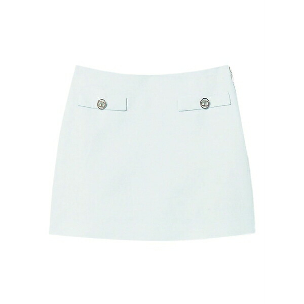 ツイン書き割り レディース スコート ボトムス Logo skirt Green