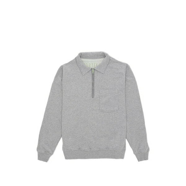 フォルテラ メンズ スポーツシャツ トップス Yale patch-pocket polo shirt Grey