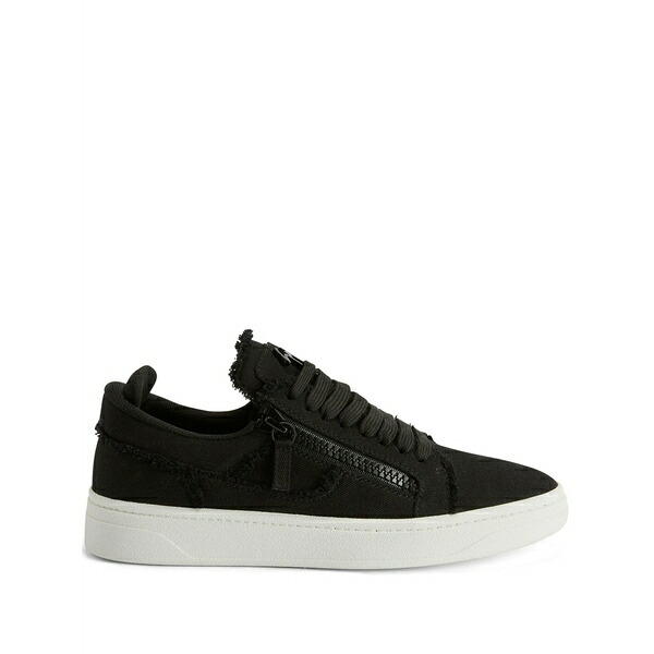 ジュゼッペザノッティ メンズ スニーカー シューズ Gz94 leather double-zip low-top sneakers Black