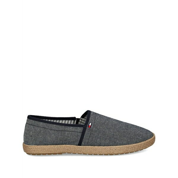 トミー ヒルフィガー メンズ サンダル シューズ Chambray slip-on espadrilles Blue