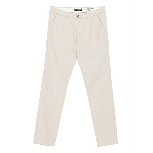 マルコポーロ メンズ 心地よいズボン下 ボトムス Pleat-detail trousers Neutrals