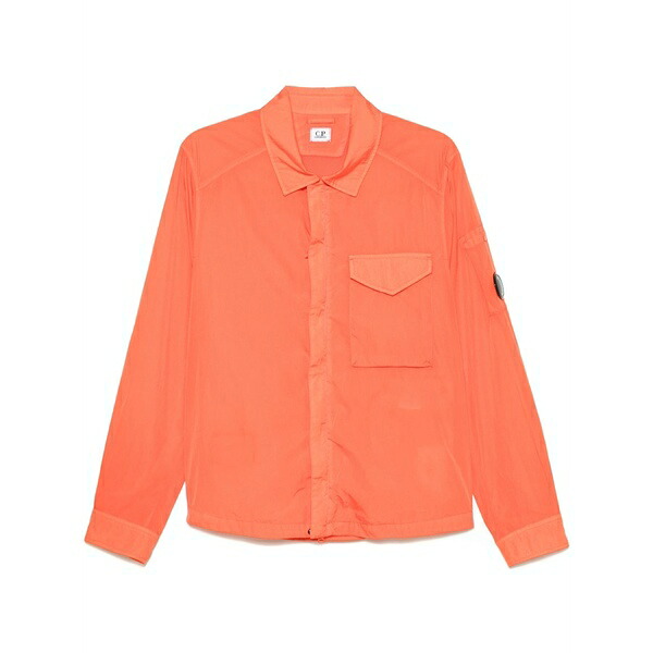 シーピーカンパニー メンズ ジャケット＆ブルゾン アウター Lens-detailed jacket Red｜asty