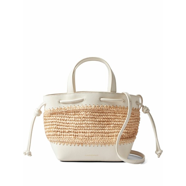 クローディピエルロ レディース トートバッグ バッグ Alban woven handle tote bag Neutrals｜asty
