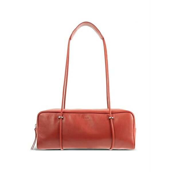 バイ毛皮 レディース ショルダーバッグ 御徒面子 Kimberly leather shoulder bag Red