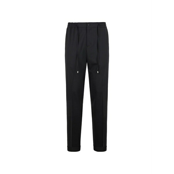 フィリッププレイン メンズ カジュアルパンツ ボトムス Drawstring tailored trousers Black｜asty 70,290円