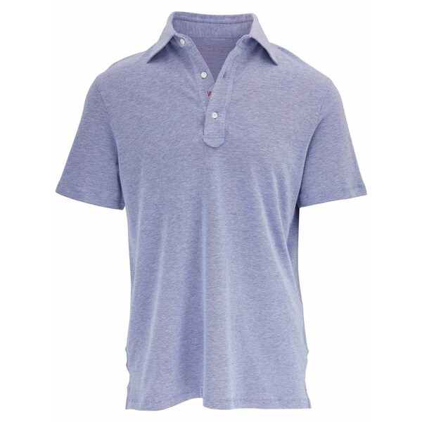 イザイア メンズ スポーツシャツ トップス Short-sleeved polo shirt  Blue