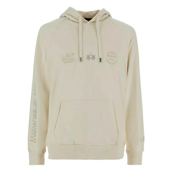 ラ マルティーナ メンズ パーカー・スウェットシャツ アウター Buck drawstring hoodie Neutrals