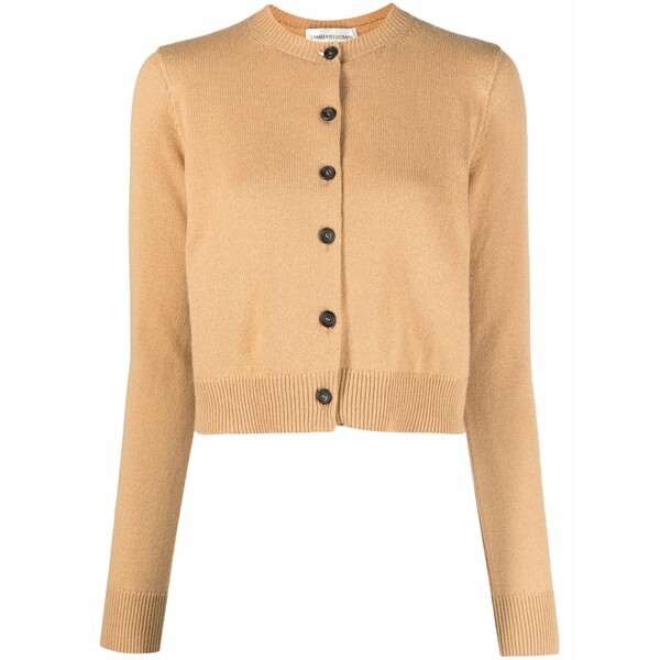 ランベルト・ロザーニ レディース ジレー アウター Button-up cashmere cardigan Yellow