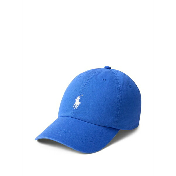 ラルフローレン メンズ 帽子 アクセサリー Embroidered-pony baseball cap Blue｜asty