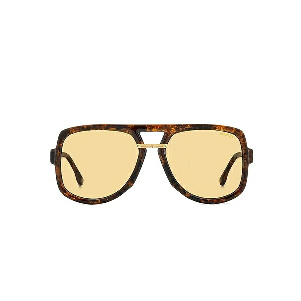 カレーナ メンズ サングラス・アイウェア アクセサリー Tortoiseshell sunglasses Yellow|asty