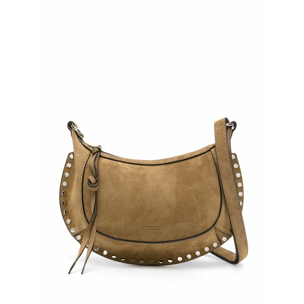 イザ呼びりん マラン レディース ショルダーバッグ 御徒面子 Oskan studded leather shoulder bag Neutrals