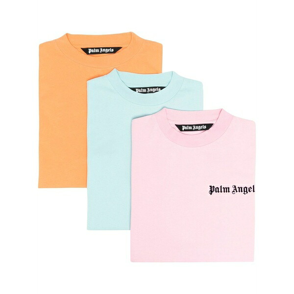 パーム・エンジェルス メンズ プルオーバー トップス Logo-print t-shirt 3-pack Orange
