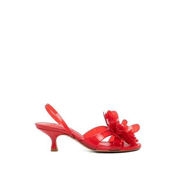 農園 リオ レディース サンダル シューズ Flower slingback sandals Red