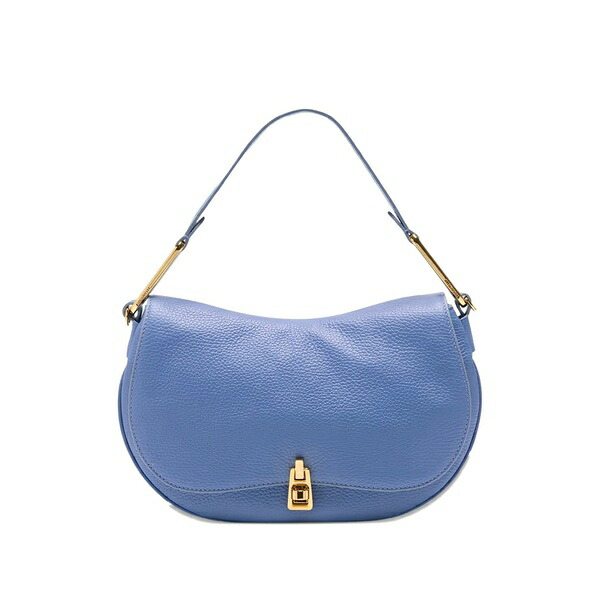 コチネレ レディース ショルダーバッグ 御徒面子 Half-moon clasp shoulder bag Blue