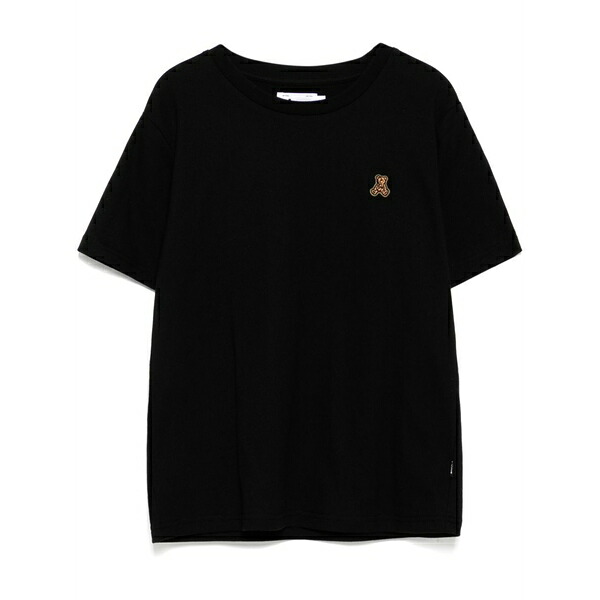 イズエ レディース ティーシャツ トップス Logo-patch t-shirt Black
