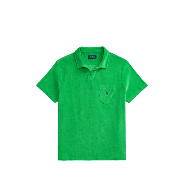 ラルフローレン メンズ スポーツシャツ トップス Terry-texture polo shirt Green