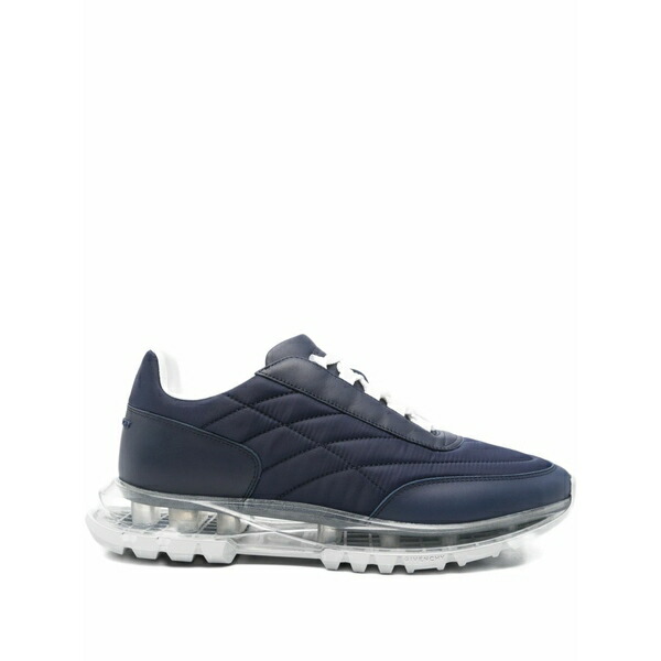 ジバンシー メンズ スニーカー シューズ Quilted-pattern sneakers Blue