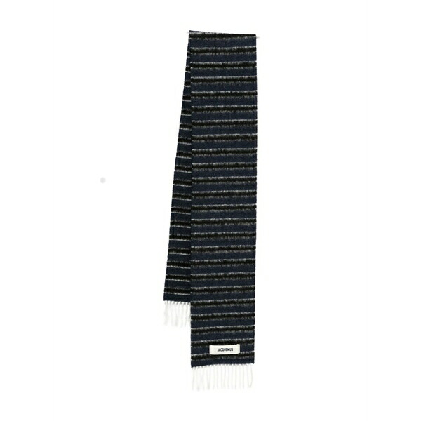 ジャクエムス メンズ えり巻き・袈裟・えり巻き 付属物 Striped scarf Blue