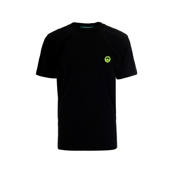 バロウ メンズ プルオーバー トップス Logo-print cotton t-shirt Black