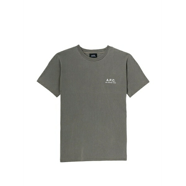 アーペーセー メンズ プルオーバー トップス Logo-print t-shirt Grey