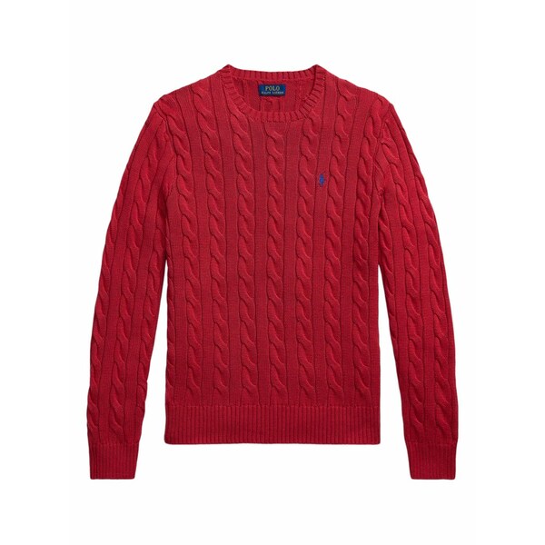 ラルフローレン メンズ 編み物\u0026スウェーター アウター Cable-knit cotton sweater Red