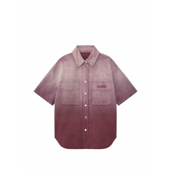 アミリ レディース ティーシャツ トップス Gradient pocket shirt Pink