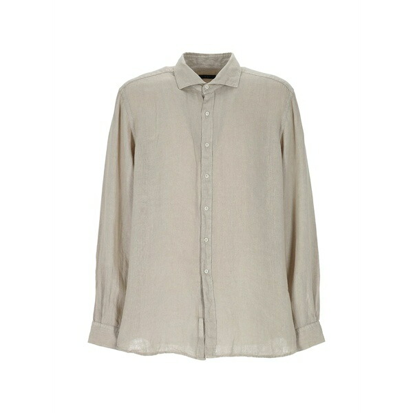 フェイ メンズ プルオーバー トップス Long-sleeve spread-collar shirt Neutrals