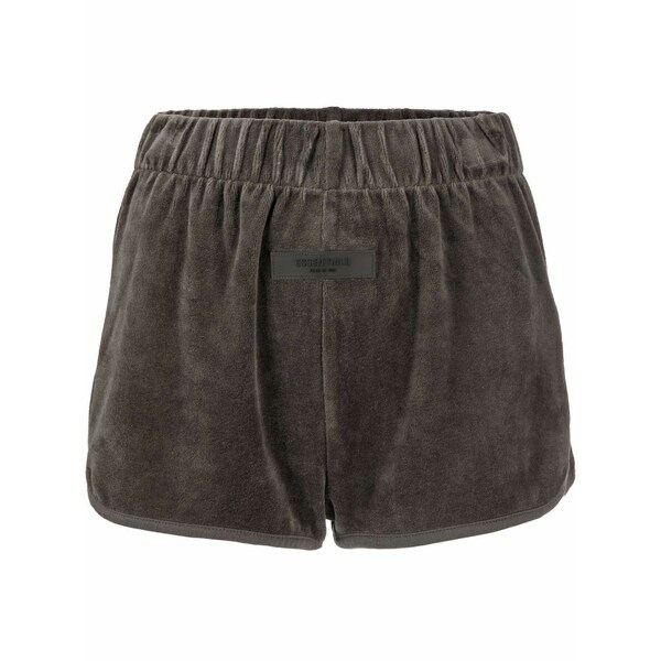 エフオージーエッセンシャルズ レディース 心地よいズボン下 ボトムス Velour elasticated shorts Grey