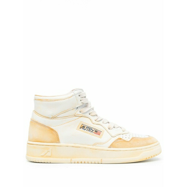 オートリー レディース スニーカー シューズ High-top lace-up sneakers White