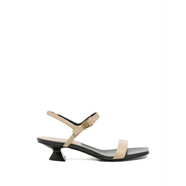 セルジオロッシ レディース サンダル シューズ Square-toe buckle-fastening sandals Neutrals