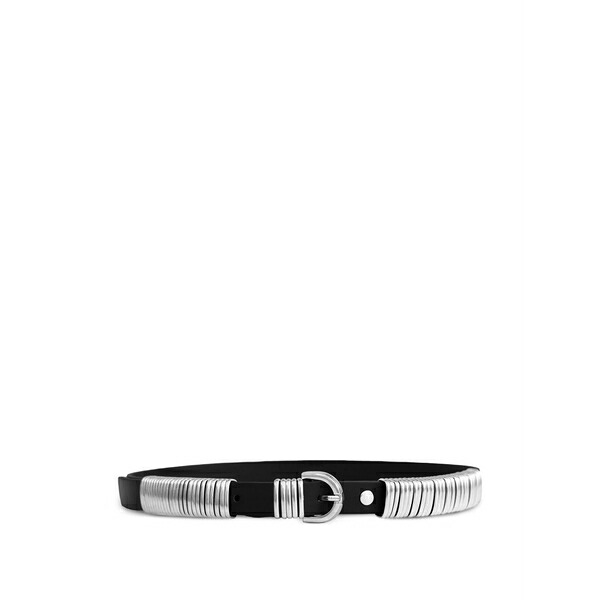 フェデリカ・トシ レディース 三尺帯 付属物 Ring buckle leather belt Black