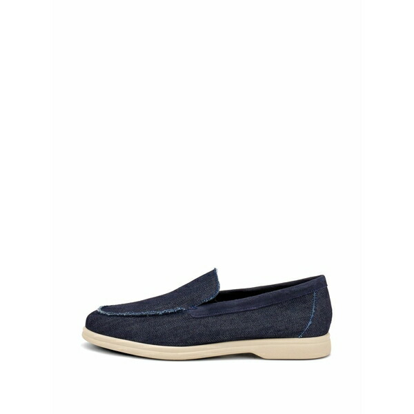 亭主もち メンズ スリッポン・ローファー シューズ Deconstructed denim loafers Blue