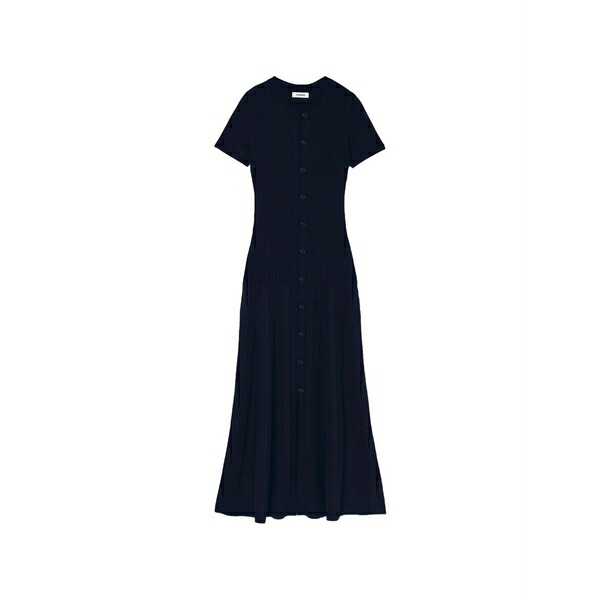 真砂ロ レディース 衣装 トップス Knitted maxi dress Blue