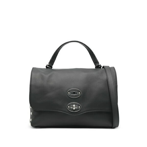 ザネラート レディース ショルダーバッグ 御徒面子 Postina turn-lock shoulder bag Black