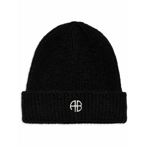 アニービン レディース かぶり笠 佩び物 Elia beanie Black