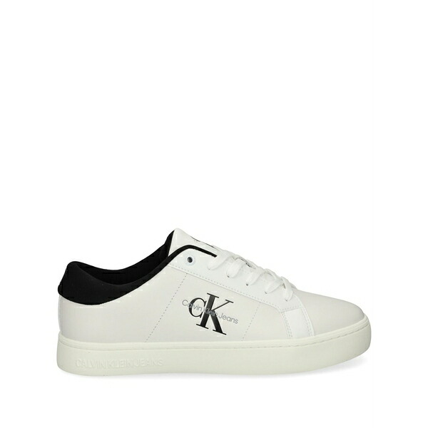 カルバンクライン メンズ スニーカー シューズ Logo-print sneakers White