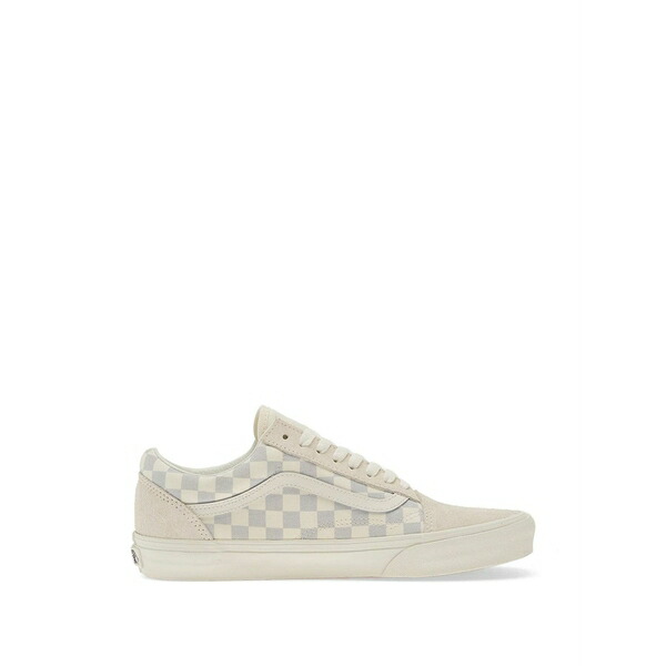 バンズ メンズ スニーカー シューズ Old skool checkerboard sneakers Neutrals