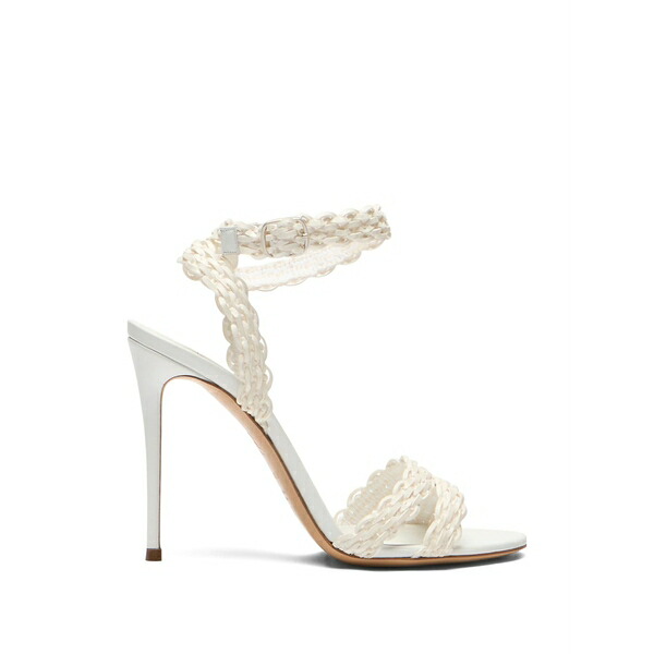 カサディ レディース サンダル シューズ Avenida julia heeled sandals White
