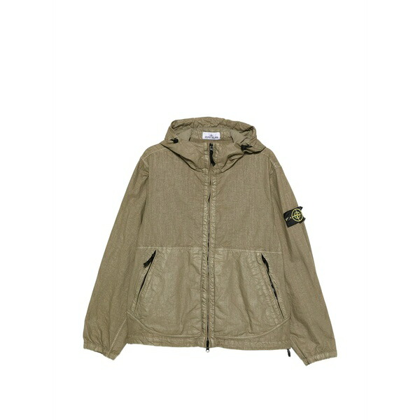 ストーンアイランド メンズ 上衣＆上衣 アウター Hooded zip jacket Green