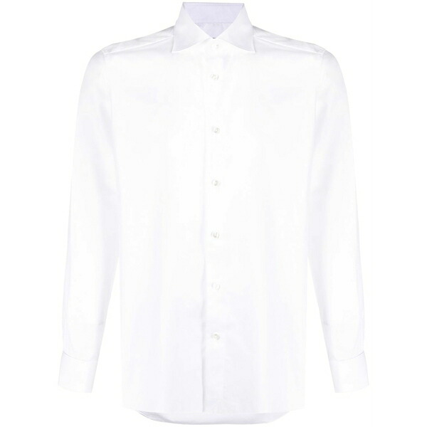 ゼニア メンズ プルオーバー トップス Classic button-up shirt White