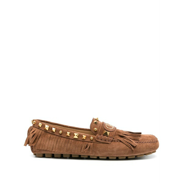 ヴァレンティノ ガラヴァーニ レディース スリッポン・ローファー シューズ Rockstud loafers Brown|asty