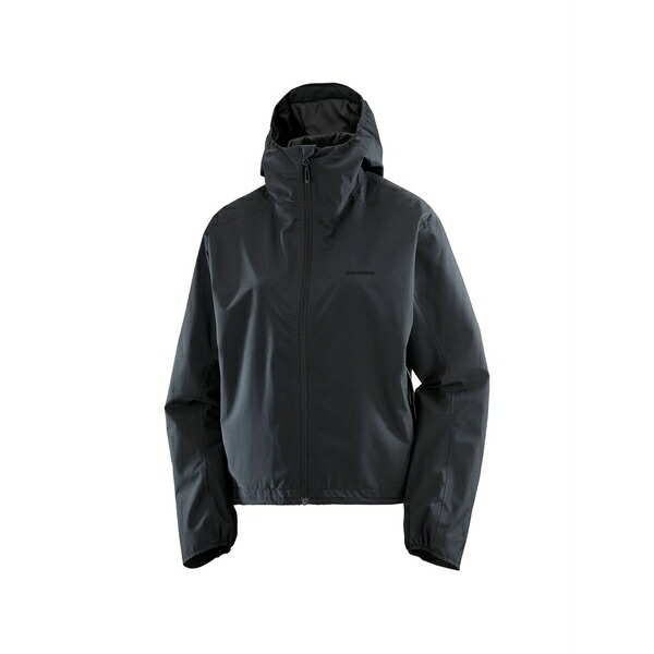 サロモン レディース 上衣＆上衣 アウター Outscape 2l logo-print hooded jacket Black