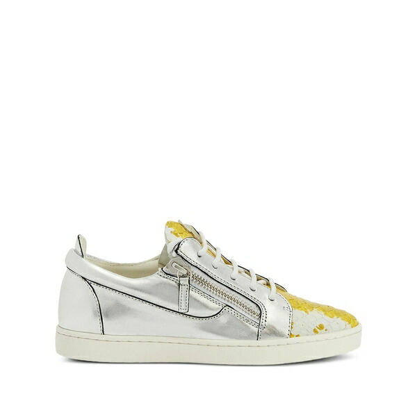 ジュゼッペザノッティ レディース スニーカー シューズ Nicki metallic zip-detail sneakers Grey