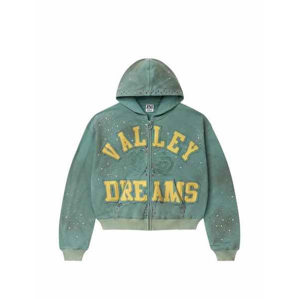 頭を覆う物 メンズ パーカー・スウェットシャツ アウター Bank rhinestone-embellished hoodie Blue