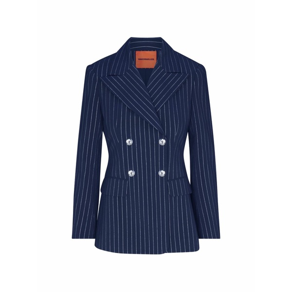 サイモン鏡鑑 レディース 上衣＆上衣 アウター Anouk blazer Blue