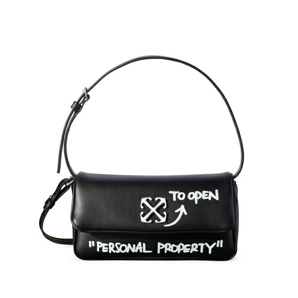 象牙色 レディース ショルダーバッグ 御徒面子 Jitney quote shoulder bag  Black