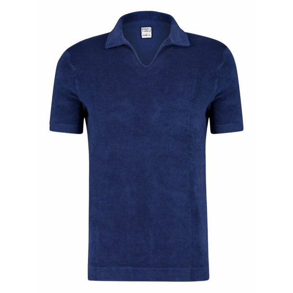 フェデーリ メンズ スポーツシャツ トップス Peter polo shirt Blue